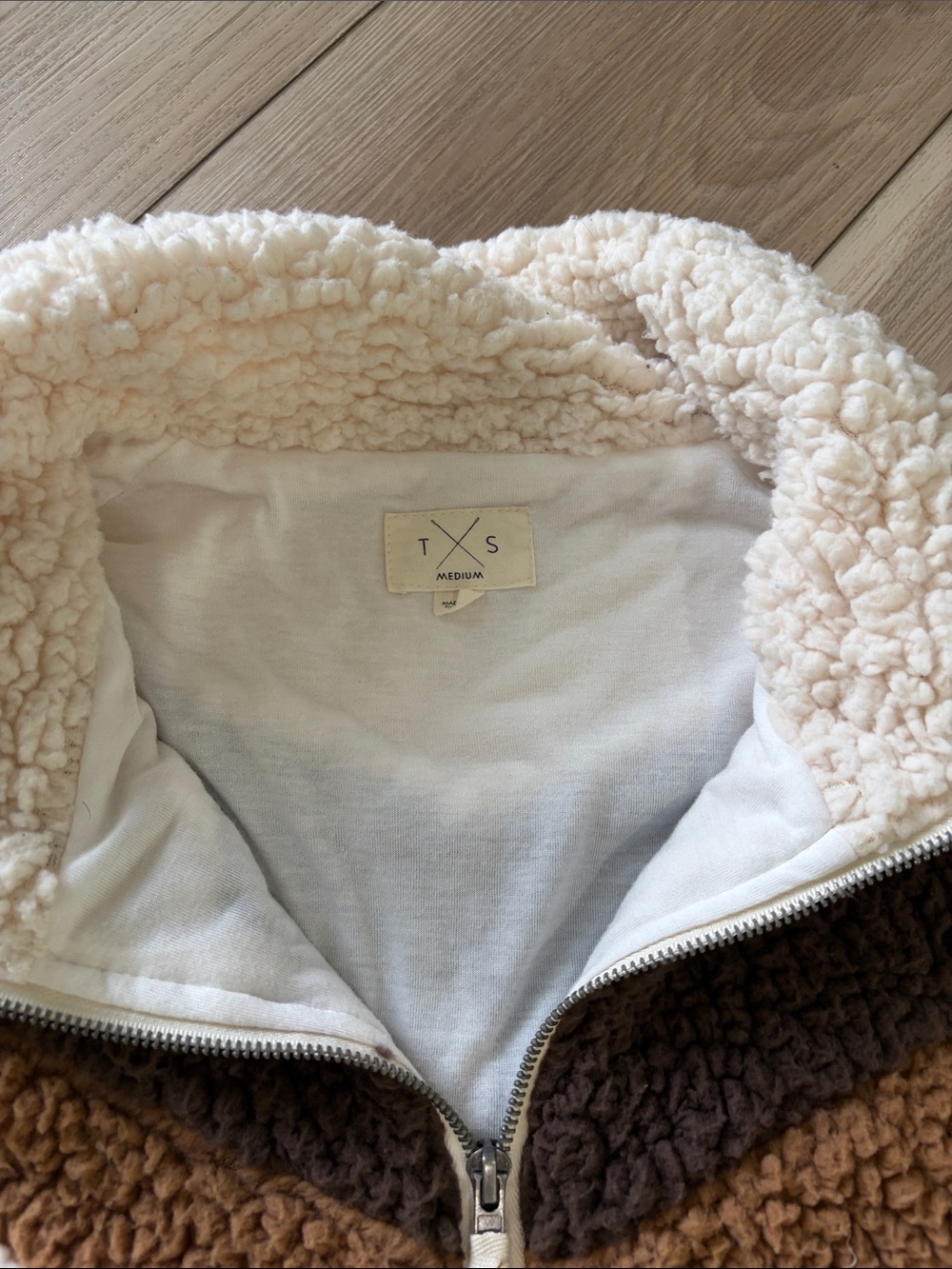 Thread & Supply Cream Sherpa Pullover - Picture 2 of 3